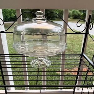 Essentials cake pedestal stand with dome cover